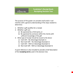 Fundraiser Receipt Book - Track Donations, Maximize Tax Advantages example document template 