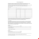 Create a Harmonious Living Space: Roommate Agreement Template for Happy roommates example document template
