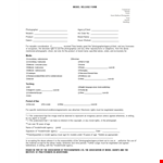 Get Your Photos in the Press with Our Model Release Form example document template 
