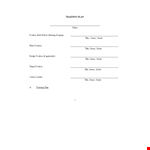 Position Training Manual Template for Grade - Comprehensive Series example document template