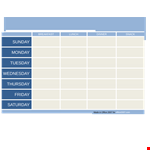 Weekly Meal Plan Template for Office | Organize Breakfast & Planner example document template