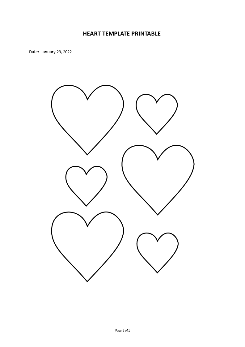 printable heart template