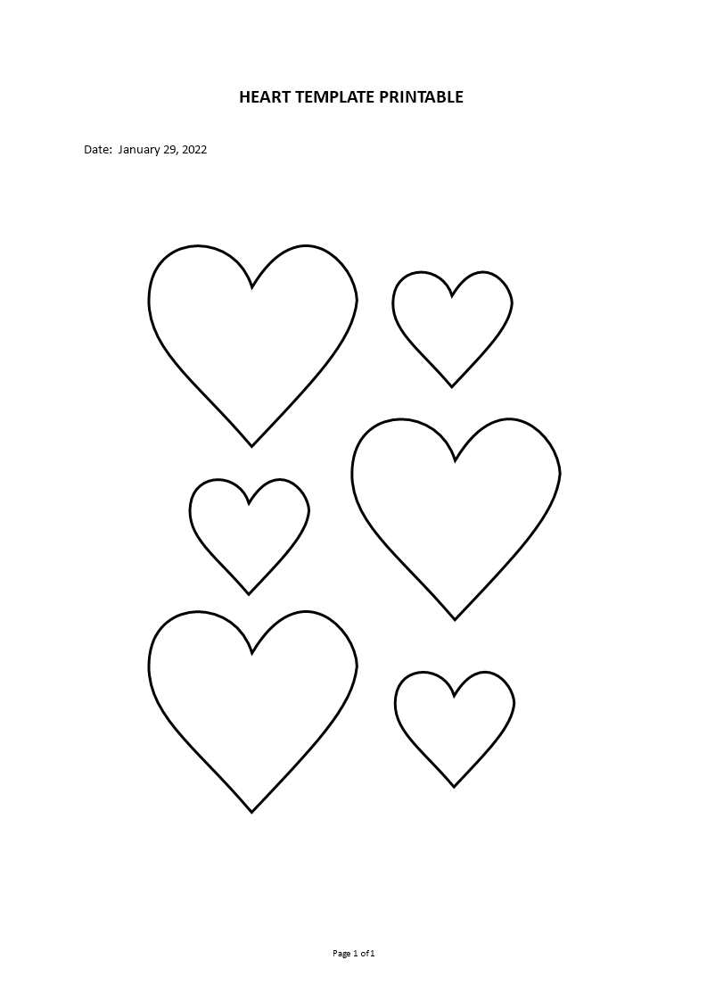 printable heart template Main Image printable heart template