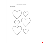 Printable Heart Template example document template