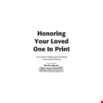 Newspaper Obituary Guide - Expert Tips for Writing Obituaries, Funeral Arrangements, and More example document template