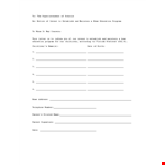 Education Letter of Intent: Establish and Maintain Your Intent example document template