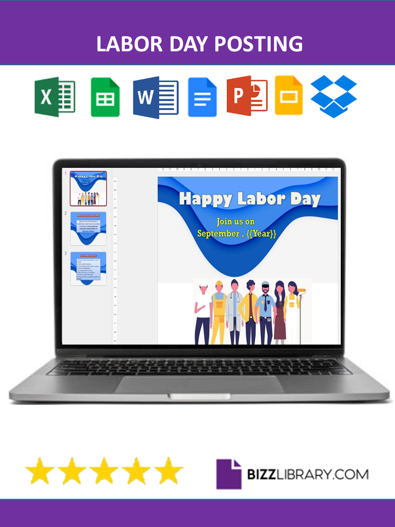 labor day social post template