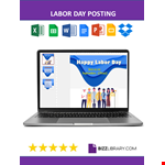 Labor Day Social Post example document template 