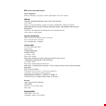 Mba Finance Internship Resume example document template