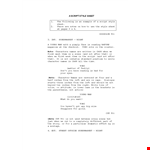 Create Compelling Screenplays with Our Dynamic Screenplay Template example document template