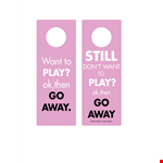 Customizable Door Hanger Template - Perfect for Any Occasion example document template