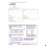 Effective Landlord Reference Letter for Applicants | Previous Landlord Recommendation example document template 