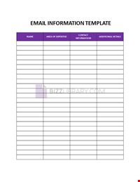 Email Information List