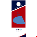 Customizable Door Hanger Template - Design Your Own Door Hanger example document template