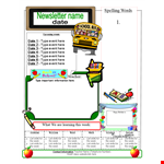 Improve Your Writing Skills with Our Newsletter Template | Boost Your Reading example document template