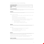 Social Media Strategy Template In Word example document template