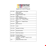 Program Agenda: An Engaging Video Presentation | Trauma Program example document template 