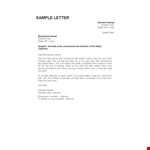 Sales Letter Template - Create Effective Sales Letters for Senders (Optional) example document template