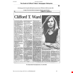 Newspaper Obituary Template - Create Beautiful Obituaries | Newspaper example document template