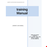 Efficient Policies & Committee Responsibilities | Training Manual Template example document template