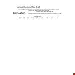 Compare Diamond Sizes - Ensure Actual Diamond Size with our Chart | Gemnation example document template