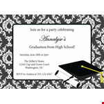 Customize Stunning Graduation Invitation Templates | Easy-to-Use Designs example document template