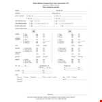 Operative Medical Report example document template