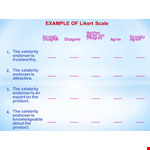 Example of Likert Scale Chart example document template