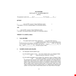 Free Tenancy Agreement Template for Landlords and Tenants | Easy-to-Use Agreement example document template