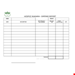 Free Expense Report Template - Track Total, Mileage, and Hospice Expenses | Niagara example document template