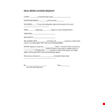 Deal Memo Template - Customize Client's Master Rights with Recording Option example document template