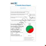 It Health Check Report Template example document template