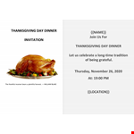 Thanksgiving Invitation Example