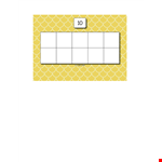 Ten Frame Template for Elementary School Math | Free Printable Resource example document template