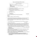 Committee Meeting Minutes example document template