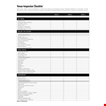 Venue Inspection Checklist example document template