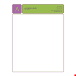 Create a Professional Letterhead with Our Customizable Templates example document template