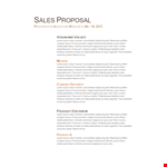 Sales Proposal Final Template example document template