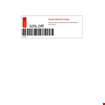 50% Off Coupon Template example document template
