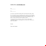 Letter Breaking A Lease example document template