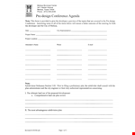 Designing a Conference Agenda that Engages and Delights Participants example document template