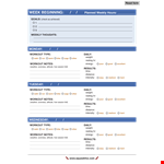 Daily Workout Template | Plan and Track Your Workouts Easily example document template