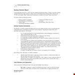 Value and Market Analysis of Aircraft - Desktop Valuation Report example document template