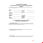 Create a Winning Job Description Template for Your Department example document template