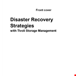 Database Disaster Recovery Plan: Server & Storage Recovery | Best Practices & Example example document template