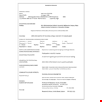 Professional Education Resume Example - School, Professional Experience & Placement | Address example document template
