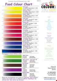 Food Coloring Chart Easily Determine Mixing Ratios With This Simple Guide Food Coloring Chart Easily Determine Mixing Ratios With This Simple Guide