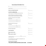 Return of Security Deposit: Address, Amount, and Itemized List example document template
