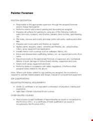Painter Job Description At Sheila Cline Blog