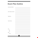 Plan Your Event Like a Pro: Free Event Planning Template for Any Number of People and Speakers example document template